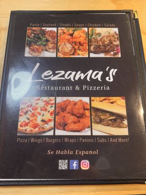 Menu photo 1 Lezama's Restaurant & Pizzeria Long Branch, NJ Menu photo 1 Lezama's Restaurant & Pizzeria Long Branch, NJ