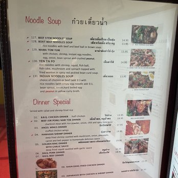 The Original Khun Dang Thai Restaurant - Menu - Thai Near Me - Van Nuys, California