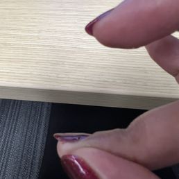 Skin painted edge of nail not Skin painted edge of nail not