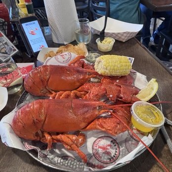 Bar Harbor Lobster Pound - Twin lobster plate. - Seafood Near Me - Bar Harbor, Maine