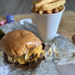 Beth's Burger Bar - Double Classic Cheeseburger with fries