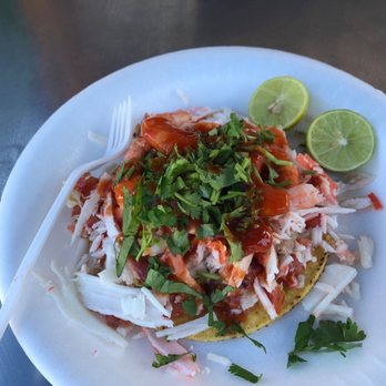 Mariscos Cuyutlan Colima - This is the picture of their tostada mixta. - Seafood Near Me Mariscos Cuyutlan Colima - This is the picture of their tostada mixta. - Seafood Near Me