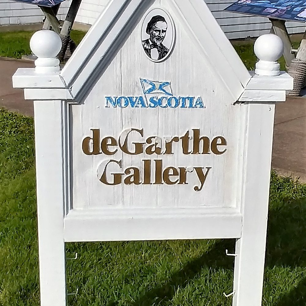 Peggy's Cove - This is a sign for the William deGarthe Gallery. The place was closed on my visit. Photo taken October 26, 2017. - Landmarks & Historical Buildings Near Me - Halifax, Nova Scotia Peggy's Cove - This is a sign for the William deGarthe Gallery. The place was closed on my visit. Photo taken October 26, 2017. - Landmarks & Historical Buildings Near Me - Halifax, Nova Scotia