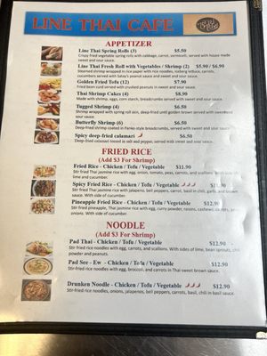 Menu photo 2 Line Thai Cafe Alpine, TX Menu photo 2 Line Thai Cafe Alpine, TX