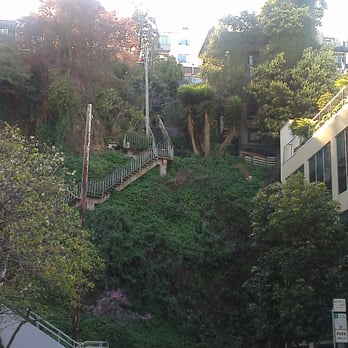 Filbert Steps - The bottom of the Filbert Steps - Local Flavor Near Me - San Francisco, California