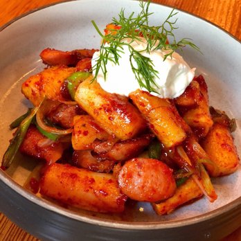 Danji - Spicy Rice Cake, Berkshire Sausage - Korean Near Me - New York, New York Danji - Spicy Rice Cake, Berkshire Sausage - Korean Near Me - New York, New York