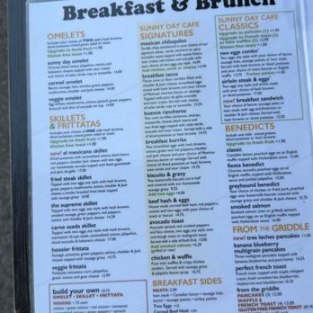 Sunny Day Cafe - Menu - Breakfast - Breakfast & Brunch Near Me - Noblesville, Indiana Sunny Day Cafe - Menu - Breakfast - Breakfast & Brunch Near Me - Noblesville, Indiana