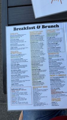 Menu photo 2 Sunny Day Cafe Noblesville, IN Menu photo 2 Sunny Day Cafe Noblesville, IN