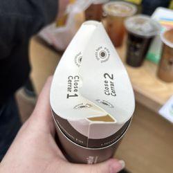 Iris Coffee - I've never seen a coffee cup folded like this but it was awesome!