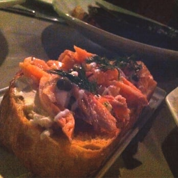 Timo Wine Bar - Salmon bruschetta - Tapas/Small Plates Near Me - Phoenix, Arizona Timo Wine Bar - Salmon bruschetta - Tapas/Small Plates Near Me - Phoenix, Arizona