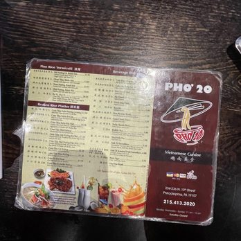 Pho 20 - Vietnamese Near Me - Philadelphia, Pennsylvania Pho 20 - Vietnamese Near Me - Philadelphia, Pennsylvania