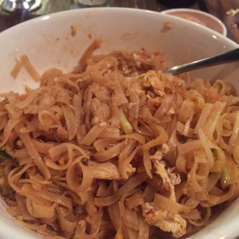 Hands On - Irving Park Rd. - Chicken pad Thai, sweet potato maki and angry dragon maki. - Sushi Bars Near Me - Chicago, Illinois Hands On - Irving Park Rd. - Chicken pad Thai, sweet potato maki and angry dragon maki. - Sushi Bars Near Me - Chicago, Illinois