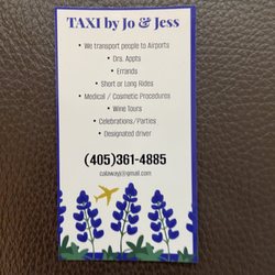 Taxi by Jo - We can handle your Hill Country transportation needs.