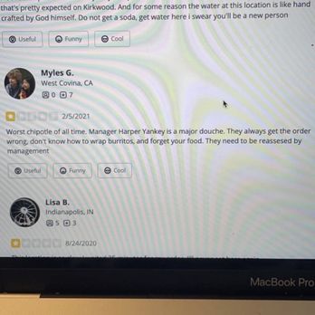 Chipotle Mexican Grill - Other reviews they deleted - Mexican Near Me - Bloomington, Indiana