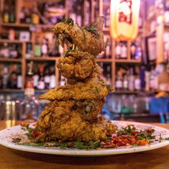 Nue - Chengdu Spicy Jumbo Chicken Wings - Tapas/Small Plates Near Me - Seattle, Washington Nue - Chengdu Spicy Jumbo Chicken Wings - Tapas/Small Plates Near Me - Seattle, Washington