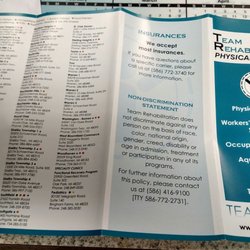 Team Rehabilitation Physical Therapy - List of locations and services.