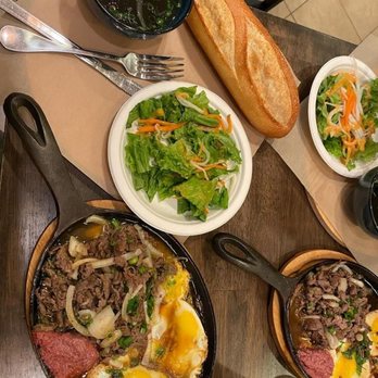 Pho Lovers - Two orders of the Bo Ne sizzling plate - Vietnamese Near Me - Dublin, California