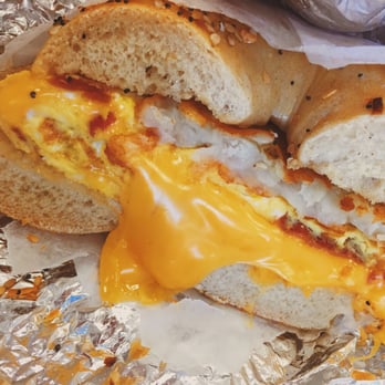 Bagel Oasis - Only have a pic of one half because I couldn't wait to devour this godly creation. - Bagels Near Me - Fresh Meadows, New York Bagel Oasis - Only have a pic of one half because I couldn't wait to devour this godly creation. - Bagels Near Me - Fresh Meadows, New York