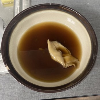 Asian Cafe & Grill - Wonton soup with lunch special plate $13. LOL. One wonton in broth. - Chinese Near Me - Loveland, Colorado Asian Cafe & Grill - Wonton soup with lunch special plate $13. LOL. One wonton in broth. - Chinese Near Me - Loveland, Colorado
