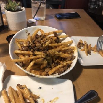 Bootleggers - Cali Garlic Fries with cheese and asada added - Gastropubs Near Me - Bakersfield, California Bootleggers - Cali Garlic Fries with cheese and asada added - Gastropubs Near Me - Bakersfield, California