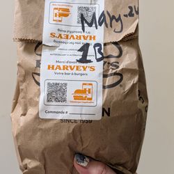 Harvey's - My order