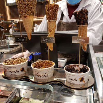 Venchi - Different cone sizes - Chocolatiers & Shops Near Me - New York, New York