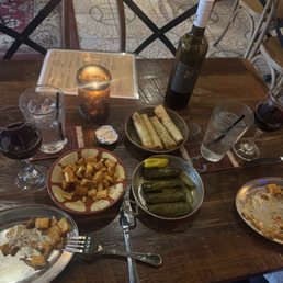 Grape leaves, Sigara Borek, Batata Harra Grape leaves, Sigara Borek, Batata Harra