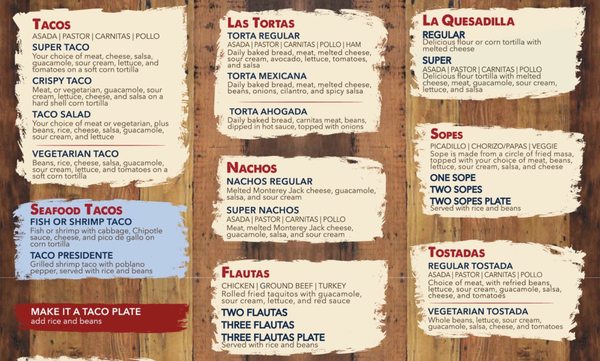 Menu photo 6 La Fiesta Alteña - Folsom Folsom, CA