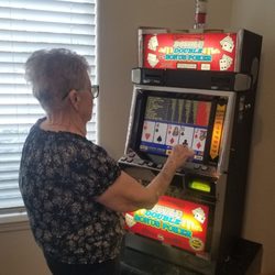 New Life Games - New Life Games: She LOVED her gift, Nana at her spot.