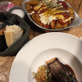 Torres y García - Potatoes with aioli and curry sauce - Signature Cuisine Near Me - Seville, SE Torres y García - Potatoes with aioli and curry sauce - Signature Cuisine Near Me - Seville, SE