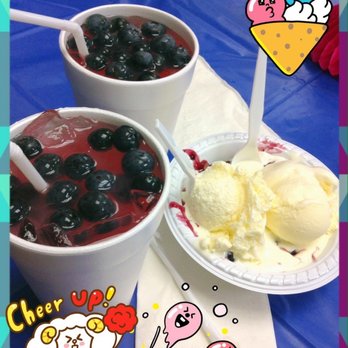 Texas Blueberry Festival - Sweet shoppe: blueberry cobler with vanilla ice cream!! Sooo good!! Really huge for $4 - Festivals Near Me - Nacogdoches, Texas Texas Blueberry Festival - Sweet shoppe: blueberry cobler with vanilla ice cream!! Sooo good!! Really huge for $4 - Festivals Near Me - Nacogdoches, Texas