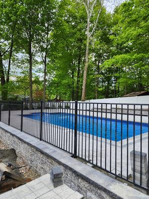 Aluminum Fencing For a Back Yard and Safety Pool Fence Enclosure - 5'High Black Residential Ornamental Aluminium Fencing 4'Wide Residential Sigle Walk Aluminum Fence Gate Self Closing Hardware Children's Protection
Privacy Vinyl Fencing installed for a pool back yard with nicer caps Aluminum Fencing For a Back Yard and Safety Pool Fence Enclosure - 5'High Black Residential Ornamental Aluminium Fencing 4'Wide Residential Sigle Walk Aluminum Fence Gate Self Closing Hardware Children's Protection
Privacy Vinyl Fencing installed for a pool back yard with nicer caps
