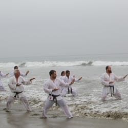 Las Vegas Shotokan Karate - Annual beach training in San Diego, CA