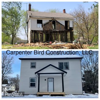 Carpenter Bird Construction - Complete overhaul of this 100+year old home. We completely gutted and renovated the interior and exterior of this home. - Carpenters Near Me