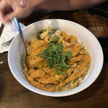 Tjs Pub - The chipotle chicken bowl - New American Near Me - Manistee, Michigan Tjs Pub - The chipotle chicken bowl - New American Near Me - Manistee, Michigan