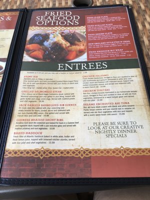 Menu photo 6 Kelley's Row Somersworth, NH