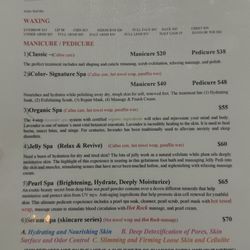 iColor Nail Bar - Menu Feb 2026