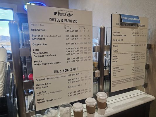 Menu photo 1 Peets Coffee Yermo, CA Menu photo 1 Peets Coffee Yermo, CA