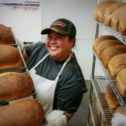 Horsting's Farm Market - Agnes making potato bread