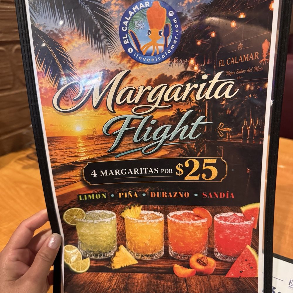 El Calamar - Margarita Flight Special - Mexican Near Me - Santa Ana, California