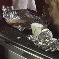 Brothers Food Truck - I know this photo looks like a bunch of nothing but it's truly because we Demolished the food, the customers service was so sweet