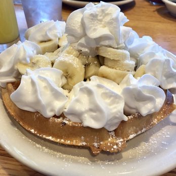 Sam & George's - Waffle with Bananas - Breakfast & Brunch Near Me - Chicago, Illinois Sam & George's - Waffle with Bananas - Breakfast & Brunch Near Me - Chicago, Illinois