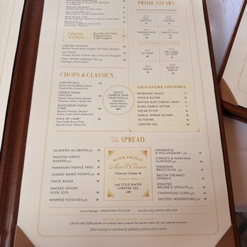 Ocean Prime - Menu - Seafood Near Me - Tampa, Florida