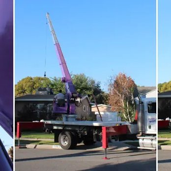 Purple Crane Services - 22 Ton Boom Truck Crane Rental - Crane Services Near Me - Pomona, California