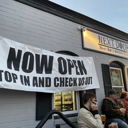Next Door Beer Bar & Bottle Shop - Come check them out! Outside seating out front
