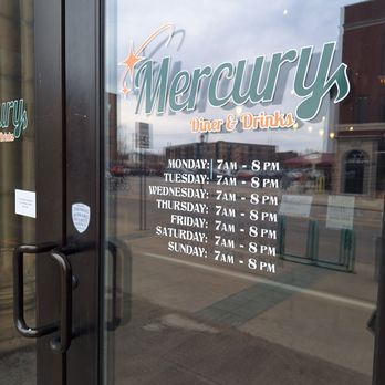 Mercury Diner & Drinks - Door - American Near Me - Cedar Rapids, Iowa Mercury Diner & Drinks - Door - American Near Me - Cedar Rapids, Iowa