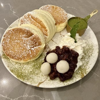 Cafe Kenkaku - Matcha Soufflé Pancake - Cafes Near Me - Richmond Hill, Ontario