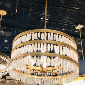 Ferguson Home - I'm totally smitten with this natural quartz chandelier, glam meets earth vibe. - Kitchen & Bath Near Me - Santa Rosa, California