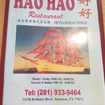 Hao Hao - Menu - Vietnamese Near Me - Houston, Texas Hao Hao - Menu - Vietnamese Near Me - Houston, Texas