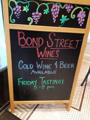 Bond Street Wines by null